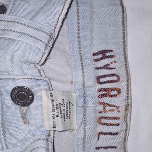 Hydraulic Y2K Vintage Light Wash Flare Jeans | Size 3/4 | Low Rise Distressed
